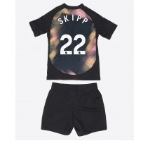 Leicester City Oliver Skipp #22 Koszulka Wyjazdowa dzieci 2024-25 Krótki Rękaw (+ krótkie spodenki)